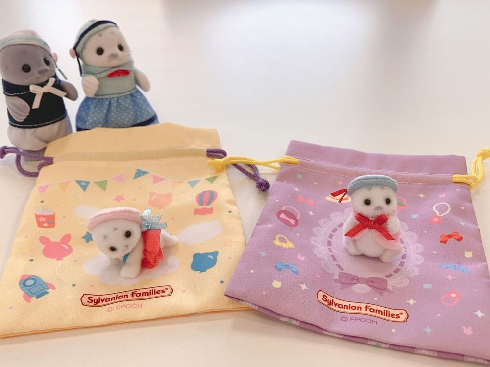 おふとん巾着の上に置くだけでもかわいいｗ♪